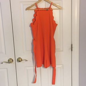 Orange Victoria Beckham Romper